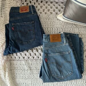 🩵💙 LEVIS BLUE JEAN LIGHT AND DARK WASH BUNDLE SIZE 26🩵💙